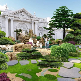 THIẾT KẾ, THI CÔNG CẢNH QUAN BIỆT THỰ